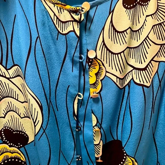 Silk Floral Dress - Picture 2 of 5